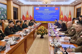 Quang cảnh cuộc hội đàm.