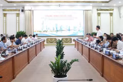 Toàn cảnh buổi làm việc. (Ảnh: Ủy ban nhân dân Thành phố Hồ Chí Minh)
