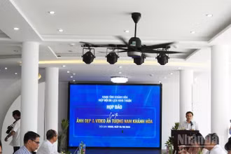 Quang cảnh buổi họp báo. (Ảnh: NGUYỄN TRUNG)