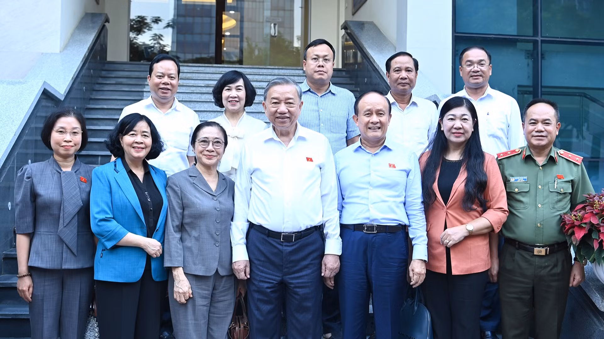 Tổng Bí thư Tô Lâm và các đại biểu dự Hội nghị tiếp xúc cử tri thành phố Hà Nội trước Kỳ họp thứ 10, Quốc hội khóa XV. 