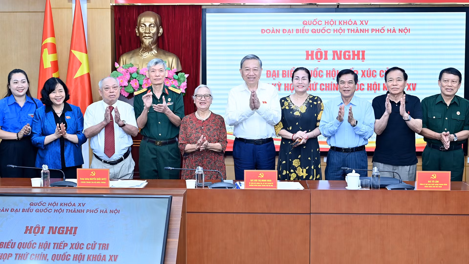 Tổng Bí thư Tô Lâm với cử tri thành phố Hà Nội.