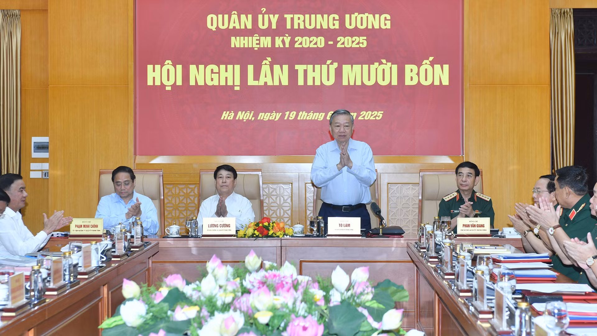 Tổng Bí thư Tô Lâm chủ trì Hội nghị Quân ủy Trung ương lần thứ 14. 
