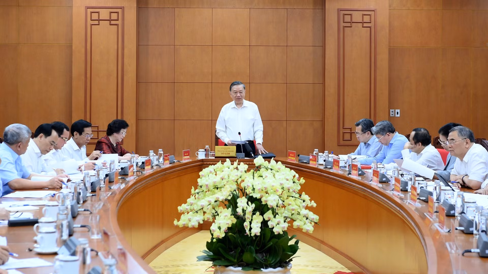 Tổng Bí thư, Chủ tịch nước Tô Lâm chủ trì cuộc làm việc. (Ảnh: ĐĂNG KHOA)