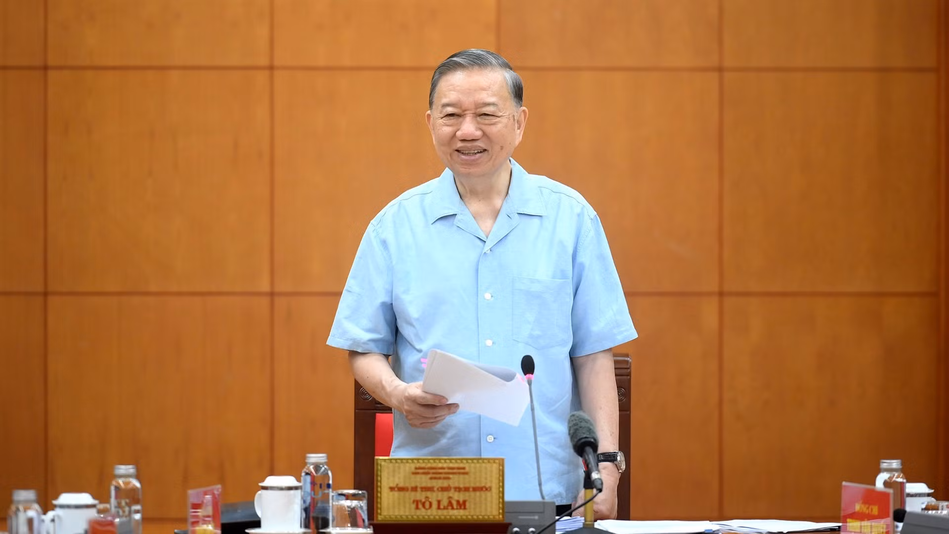 Tổng Bí thư, Chủ tịch nước Tô Lâm phát biểu tại cuộc làm việc. (Ảnh: ĐĂNG KHOA)