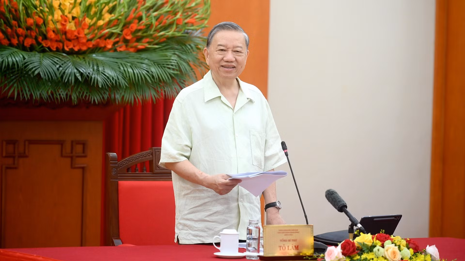 Tổng Bí thư Tô Lâm phát biểu chỉ đạo phiên họp Thường trực Ban Chỉ đạo Trung ương về phát triển khoa học, công nghệ, đổi mới sáng tạo và chuyển đổi số.