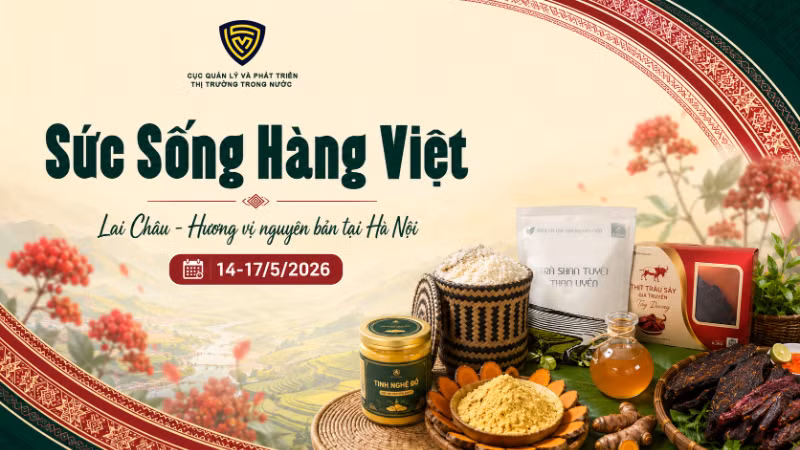Không gian trưng bày, livestream “Sức sống hàng Việt” với chủ đề Lai Châu - Hương vị nguyên bản tại Hà Nội” sẽ diễn ra từ ngày 14-17/5 tới đây tại Hà Nội.