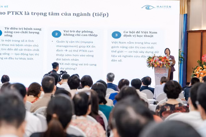 Các đại biểu tham gia báo cáo khoa học tại hội nghị. (Ảnh: BVCC)