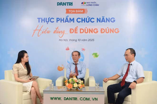 Các chuyên gia tham gia Tọa đàm trực tuyến “Thực phẩm chức năng - Hiểu đúng để dùng đúng”.