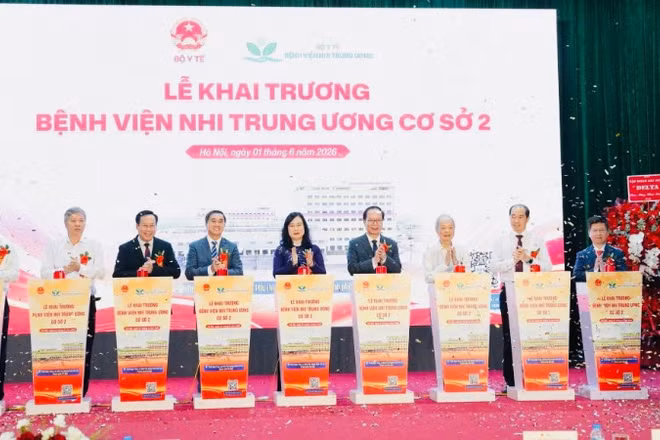 Chính thức khai trương đưa vào sử dụng Bệnh viện Nhi Trung ương cơ sở 2.