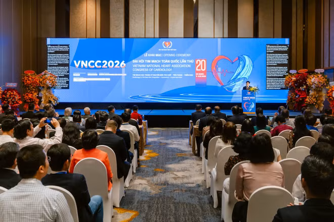 Quang cảnh Đại hội Tim mạch toàn quốc lần thứ 20 năm 2026. (Ảnh: BTC)