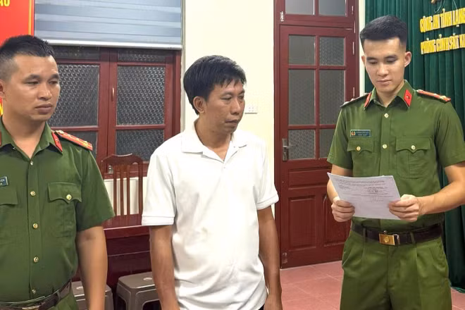 Cơ quan Cảnh sát điều tra Công an tỉnh khởi tố bị can Nguyễn Phúc Hậu, Giám đốc Công ty Trách nhiệm hữu hạn một thành viên Tuấn Hậu Lạng Sơn. (Ảnh: Công an Lạng Sơn)