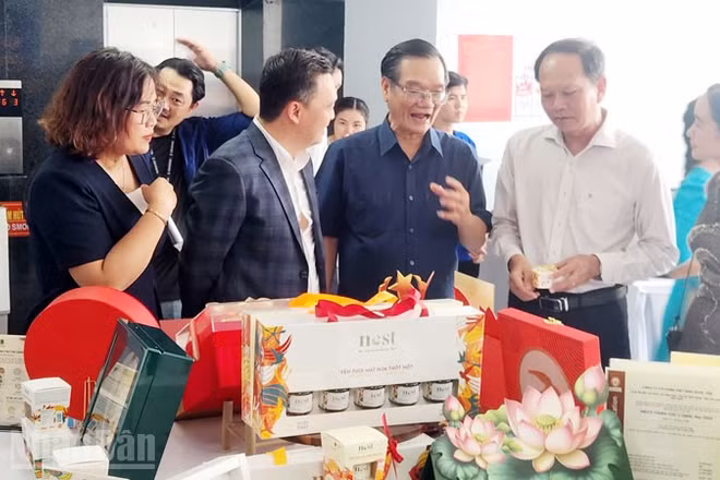  Đại biểu tham quan các sản phẩm từ yến.