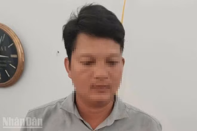 Ngô Đức Q tại Công an xã.