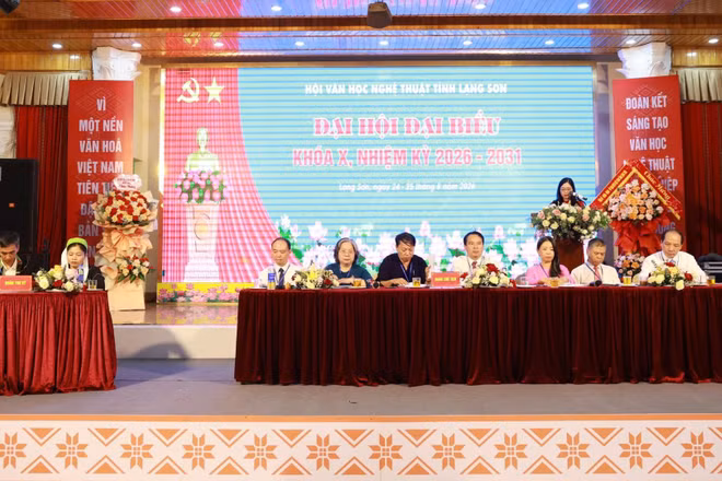 Đại hội đại biểu Hội Văn học Nghệ thuật tỉnh khóa X, nhiệm kỳ 2026 – 2031. (Ảnh : TM)