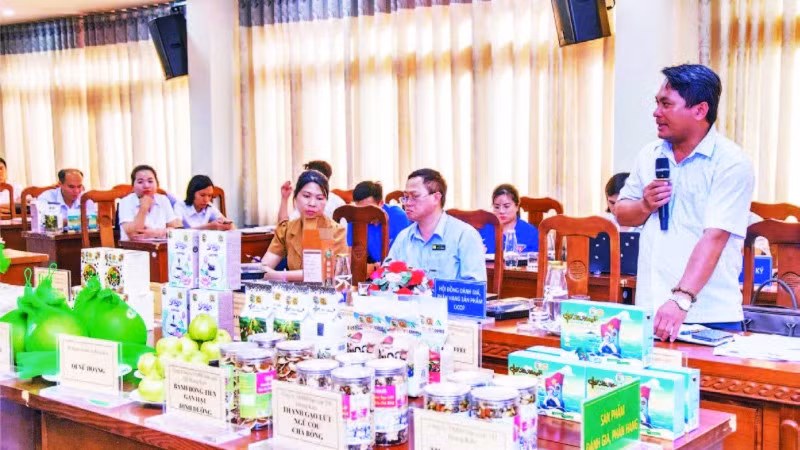 Các thành viên Hội đồng đánh giá, phân hạng sản phẩm OCOP tỉnh Đắk Lắk.