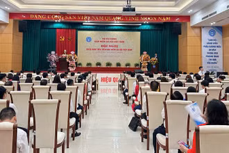 Toàn cảnh Hội nghị điển hình tiên tiến Bảo hiểm xã hội Việt Nam lần thứ VI (2025-2030).