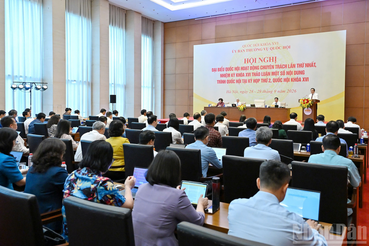 Quang cảnh hội nghị. (Ảnh: THỦY NGUY&Ecirc;N)