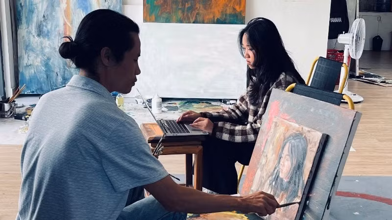 Các họa sĩ đã có hành trình lưu trú và sáng tác với kết quả đáng ghi nhận.