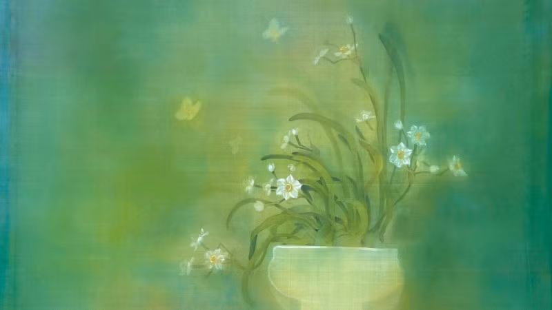 Trích từ tranh lụa của họa sĩ Trương Văn Ngọc.