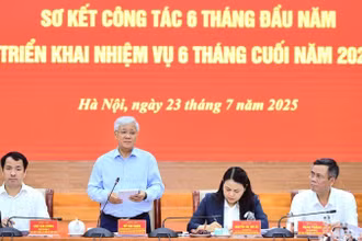 Đồng chí Đỗ Văn Chiến chủ trì hội nghị.