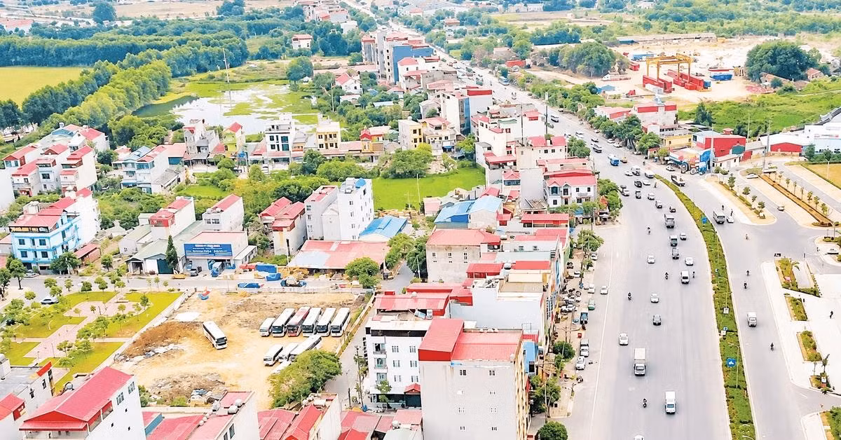 Một góc khu vực Nam Sơn và Võ Cường, nơi được quy hoạch phát triển khu đô thị mới.