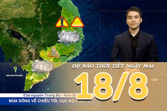 [Video] Dự báo thời tiết đêm nay và ngày mai ngày 18/8/2026: Mưa gia tăng, Bắc Bộ và Trung Bộ bước vào đợt mưa lớn diện rộng