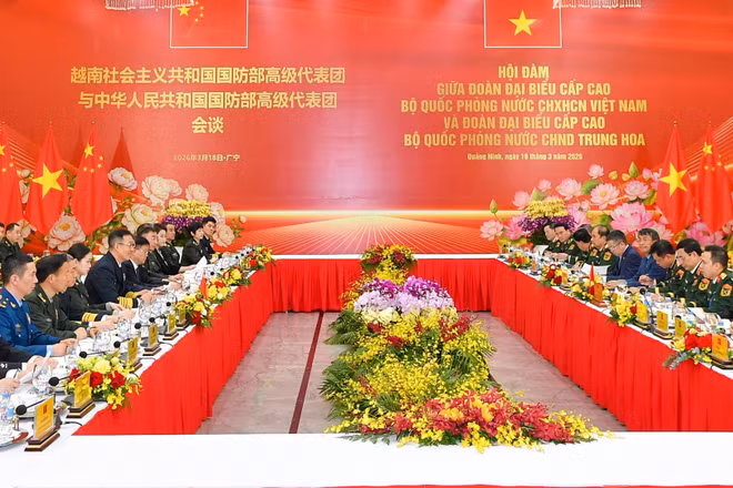 Quang cảnh hội đàm.