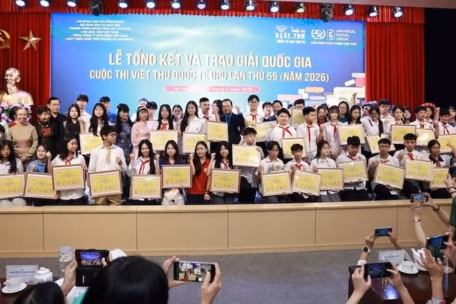 Lễ tổng kết và trao giải cuộc thi Viết thư quốc tế UPU lần thứ 55.