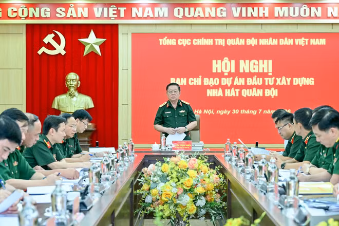 Đại tướng Nguyễn Trọng Nghĩa chủ trì hội nghị Ban Chỉ đạo Dự án đầu tư xây dựng Nhà hát Quân đội.