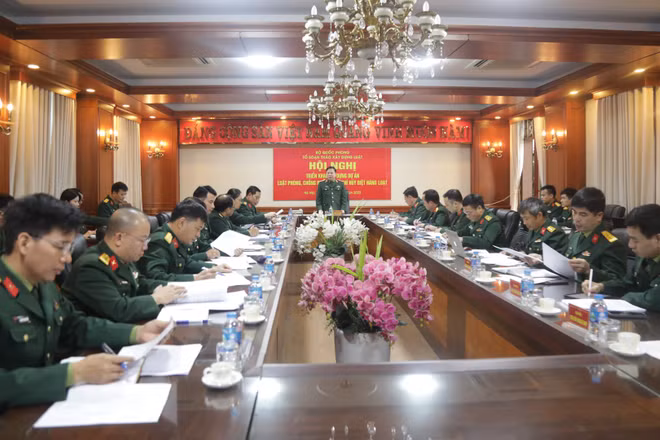 Tổ soạn thảo xây dựng luật Bộ Quốc phòng tổ chức Hội nghị Triển khai xây dựng dự án Luật Phòng, chống phổ biến vũ khí hủy diệt hàng loạt, 5/12/2025.