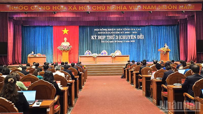 Quang cảnh kỳ họp.