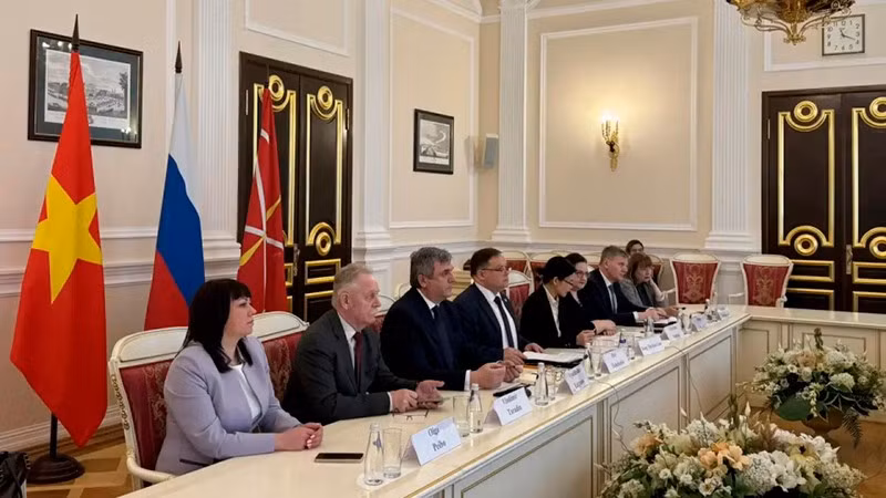 Các đại biểu Saint Petersburg tham dự Hội thảo. (Ảnh: Ủy ban Đối ngoại Saint Petersburg)