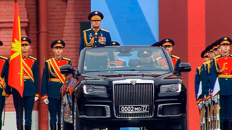 Lễ duyệt binh trên Quảng trường Đỏ ngày 9/5. (Ảnh: KREMLIN.RU)