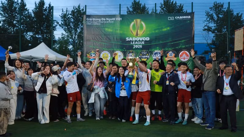 FC Thanh Hóa giành chức vô địch giải bóng đá Sadavos 2026. (Ảnh: Ban tổ chức)
