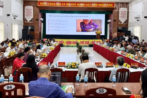 Quang cảnh buổi hội thảo. (Ảnh: NGUYỄN TRUNG)
