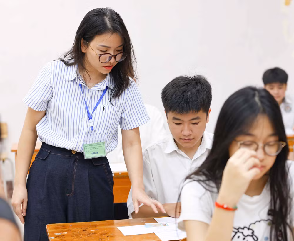 Tại Kỳ thi tốt nghiệp trung học phổ thông năm 2025 (Ảnh: ĐẠI THẮNG)