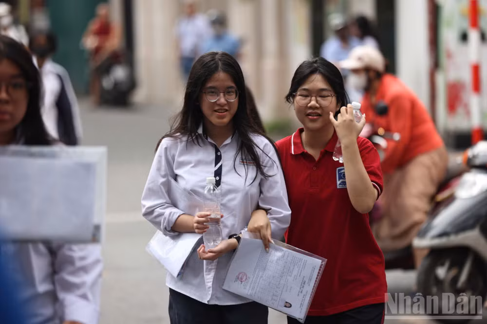 Thí sinh tại Kỳ thi tốt nghiệp THPT năm 2025. (Ảnh: ĐẠI THẮNG)