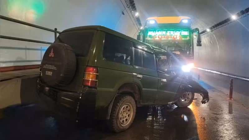 Hiện trường vụ tai nạn. (Ảnh: Đơn vị quản lý đường bộ cung cấp)