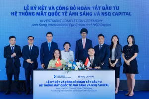 Hệ thống Mắt Quốc tế Ánh Sáng và Quỹ Đầu tư NSQ Capital (Singapore) ký kết hợp tác và công bố hoàn tất đầu tư. (Ảnh: BTC cung cấp)