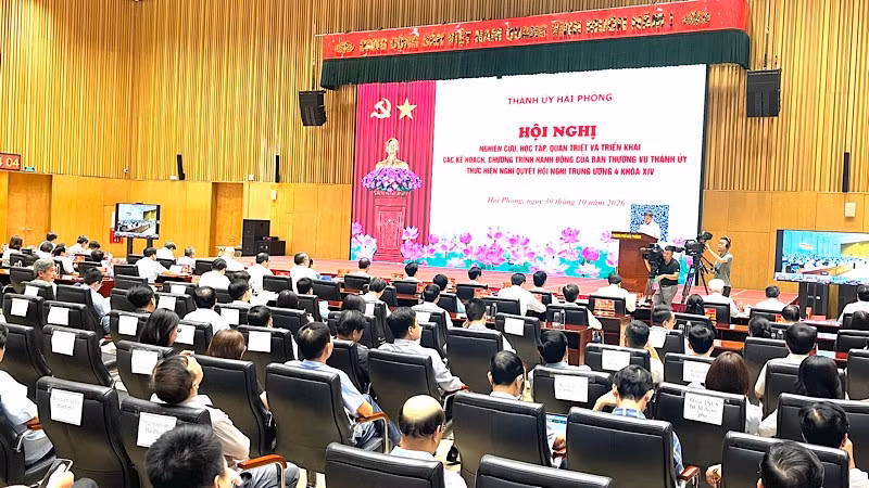 Quang cảnh hội nghị. (Ảnh: XUÂN TRƯỜNG)