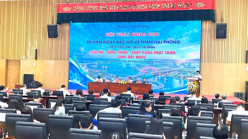 Quang cảnh hội thảo. (Ảnh: XUÂN TRƯỜNG)