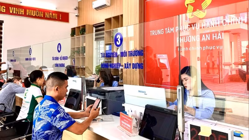 Ảnh minh họa: Trung tâm phục vụ hành chính công phường An Hải, Hải Phòng. (Ảnh nhandan.vn)