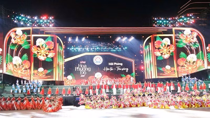 Buổi sơ duyệt chương trình khai mạc Lễ hội Hoa phượng đỏ - Hải Phòng 2026.