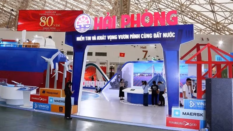 Hải Phòng để lại dấu ấn đậm nét tại triển lãm thành tựu đất nước “80 năm hành trình Độc lập-Tự do-Hạnh phúc”.