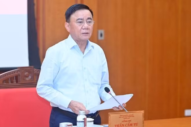 Đồng chí Trần Cẩm Tú, Ủy viên Bộ Chính trị, Thường trực Ban Bí thư. (Ảnh: ĐĂNG KHOA)