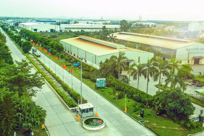 Khu công nghiệp sinh thái Nam Cầu Kiền (thành phố Hải Phòng). (Ảnh: HỒNG ĐIỆP)