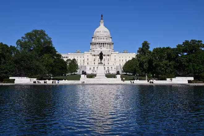 Tòa nhà Quốc hội Mỹ tại Washington, D.C. (Ảnh: THX/TTXVN)