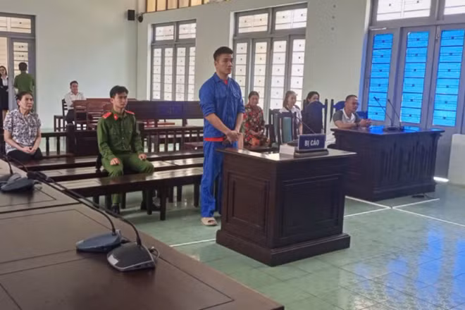 Đối tượng tại phiên tòa. (ẢNH: CTV)