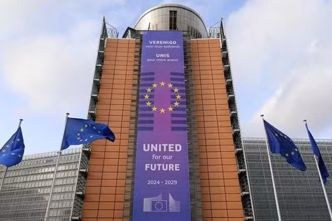 Tòa nhà trụ sở của Ủy ban châu Âu, tại Brussels, Bỉ. (Ảnh: THX)
