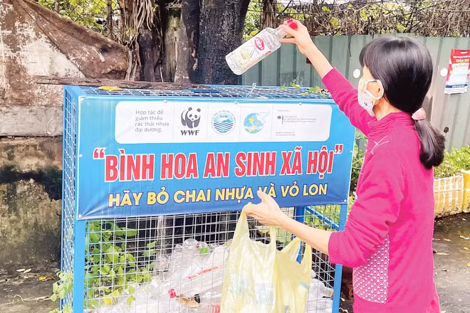 Mô hình “Bình hoa an sinh xã hội” tại khu dân cư phường Thanh Khê (thành phố Đà Nẵng).